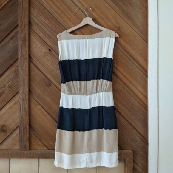 ZARA Color Block Stripe Dress Size Medium - Picture 2 of 5